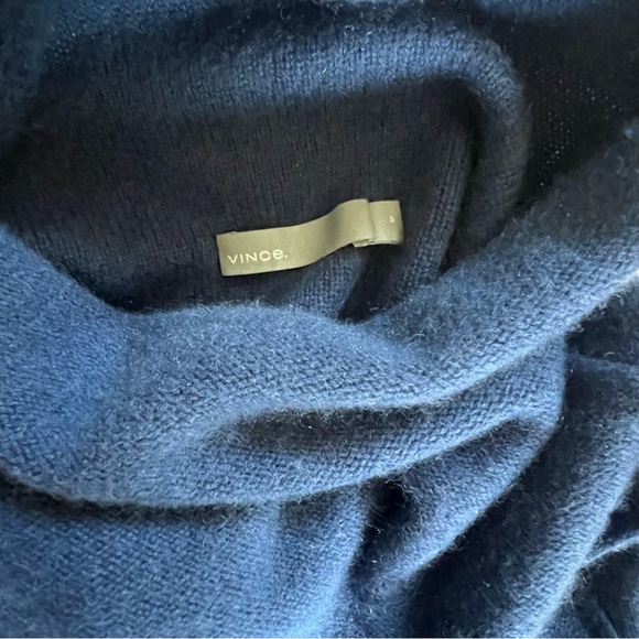 Vince blue cashmere sleeveless turtleneck - Picture 7 of 9